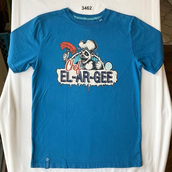 LNG Big Kid’s Short Sleeve T-shirt size XL, Blue, Chef El-ar-gee - Picture 1 of 7